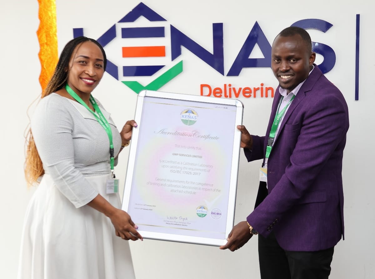 GMP Services Ltd Reaccredited by KENAS for ISO/IEC 17025:2017