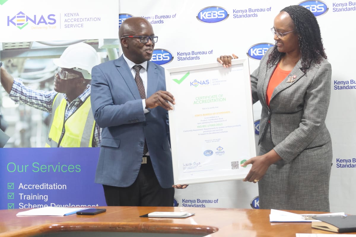 Empowering Quality, Trade, and Digital Security: KENAS Accredits KEBS to Four Strategic International Standards