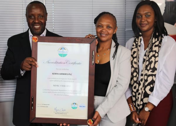 Kenya Airways NDT Department Achieves Accredited as Africa’s First Aviation Inspection Body