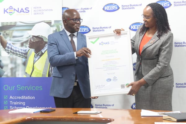Empowering Quality, Trade, and Digital Security: KENAS Accredits KEBS to Four Strategic International Standards